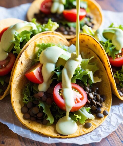 Vegan Tacos with Spicy Lentils