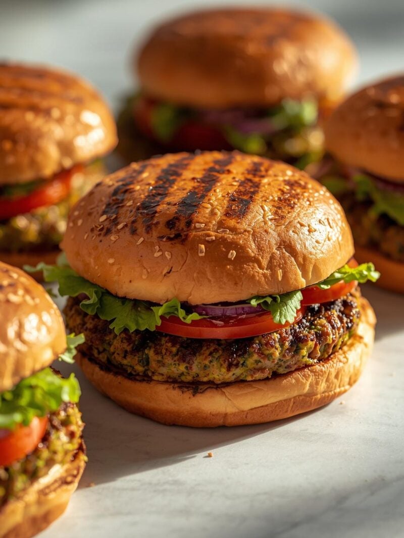 Delicious Grilled Veggie Burgers