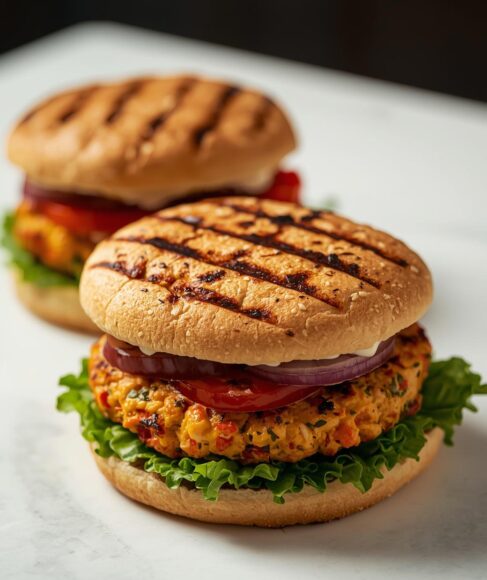 Delicious Grilled Veggie Burgers
