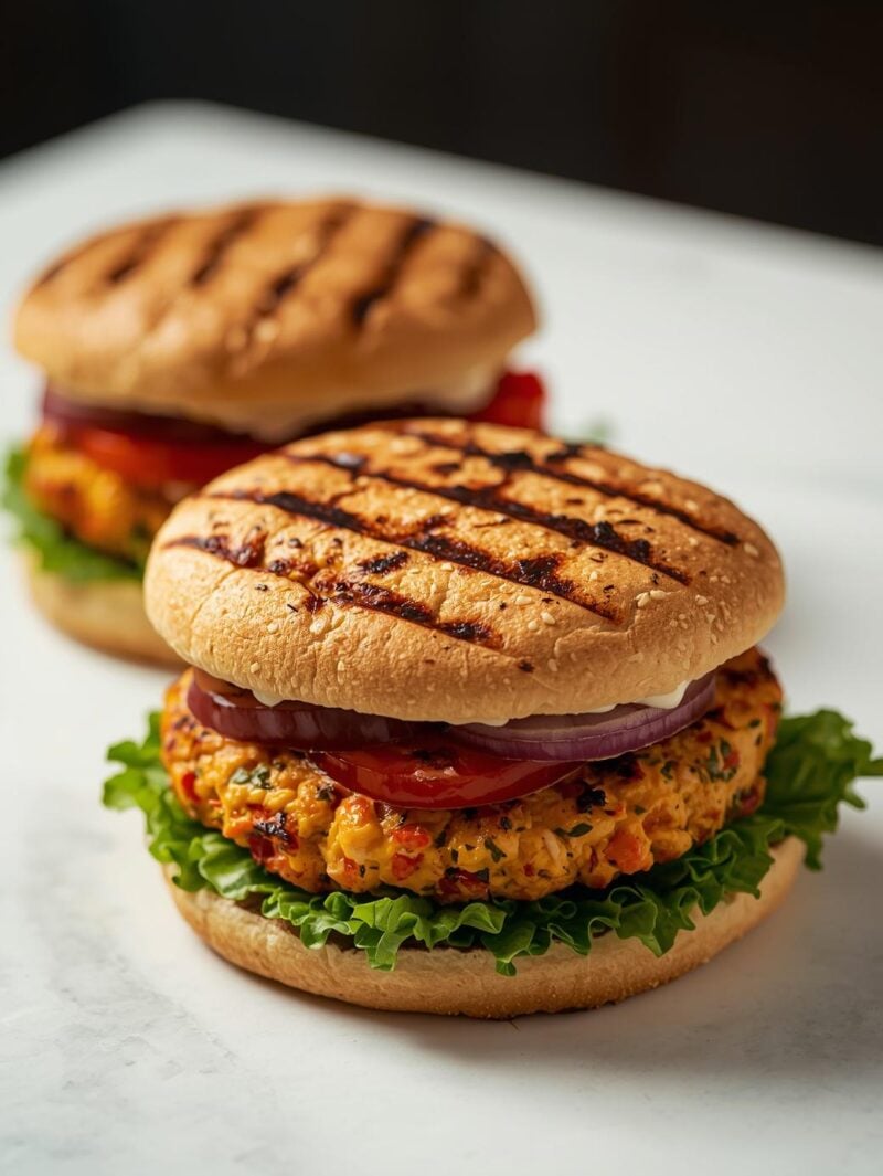 Delicious Grilled Veggie Burgers