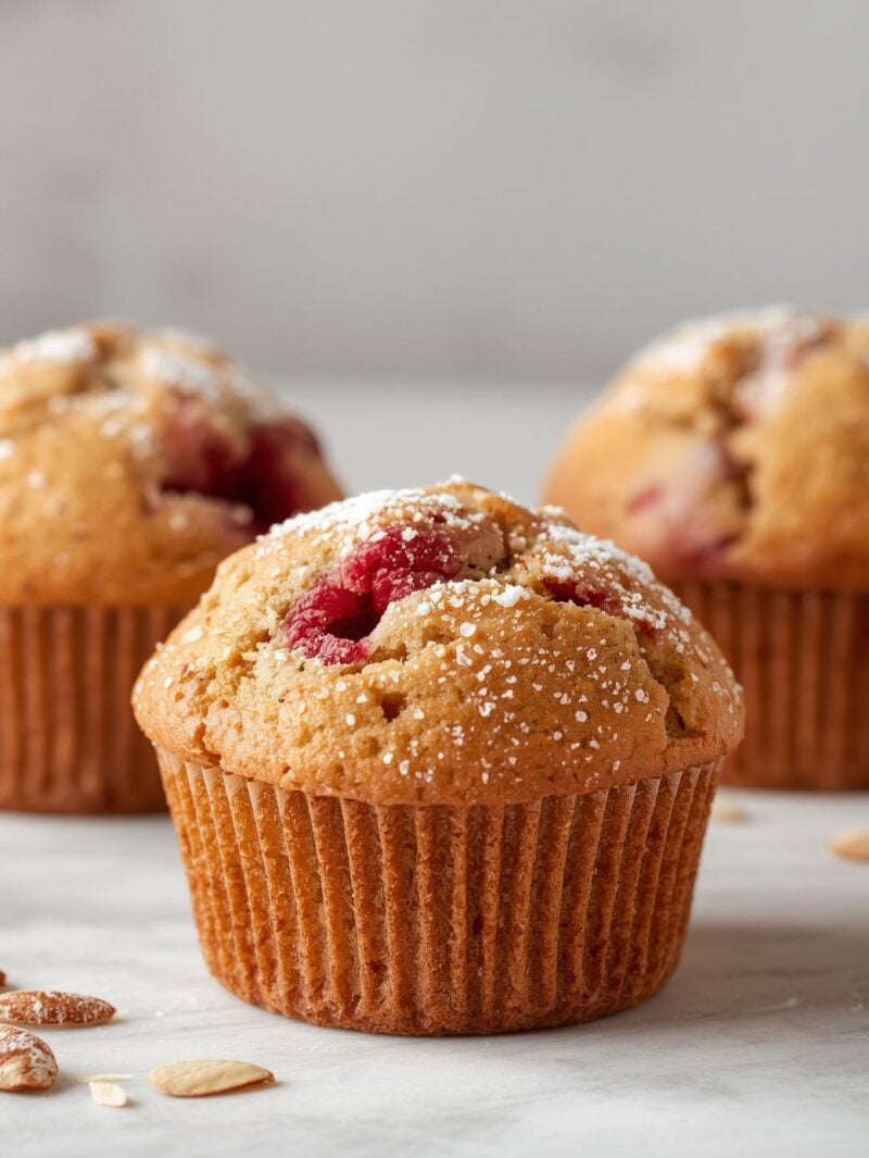 Raspberry Almond Muffins