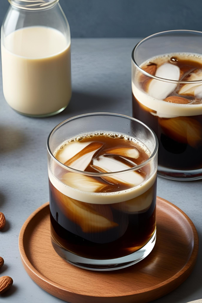 Refreshing Cold Brew Coffee with Almond Milk