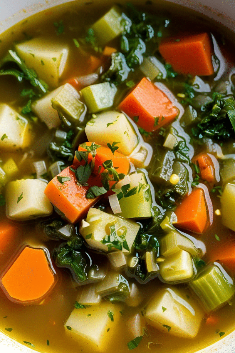 Vegetable Soup Packed with Nutrients