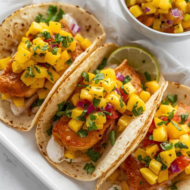 Must-Try Fish Tacos with Fresh Mango Salsa Recipe