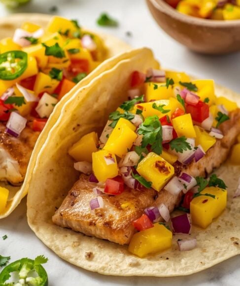 Must-Try Fish Tacos with Fresh Mango Salsa Recipe
