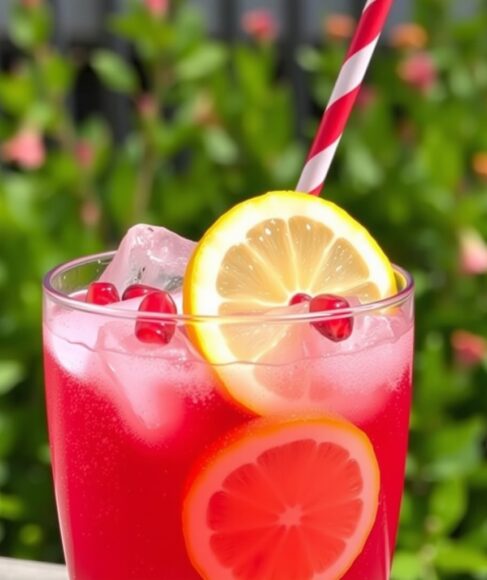 How to Make Pomegranate Lemon Fizz Drink
