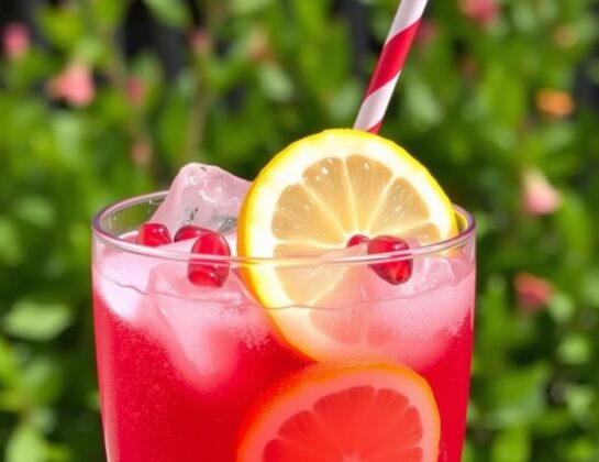 How to Make Pomegranate Lemon Fizz Drink