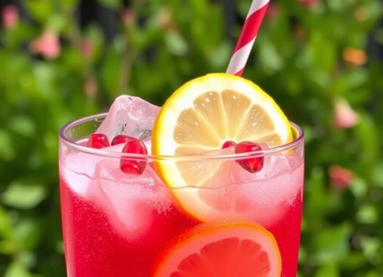 How to Make Pomegranate Lemon Fizz Drink