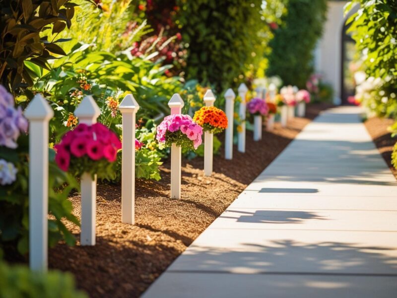 Charming Garden Pathway Flower Markers