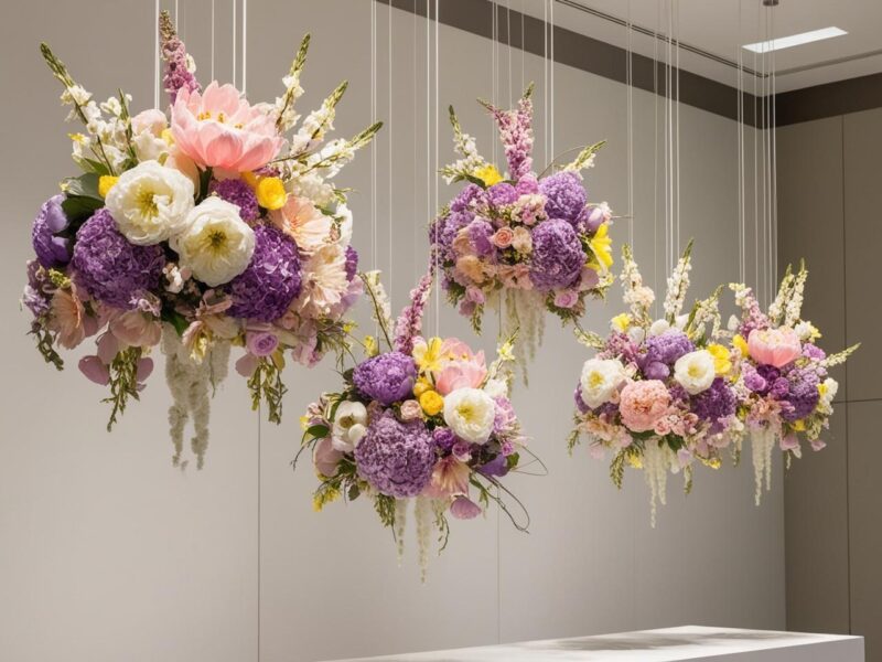 Dramatic Suspended Floral Installations