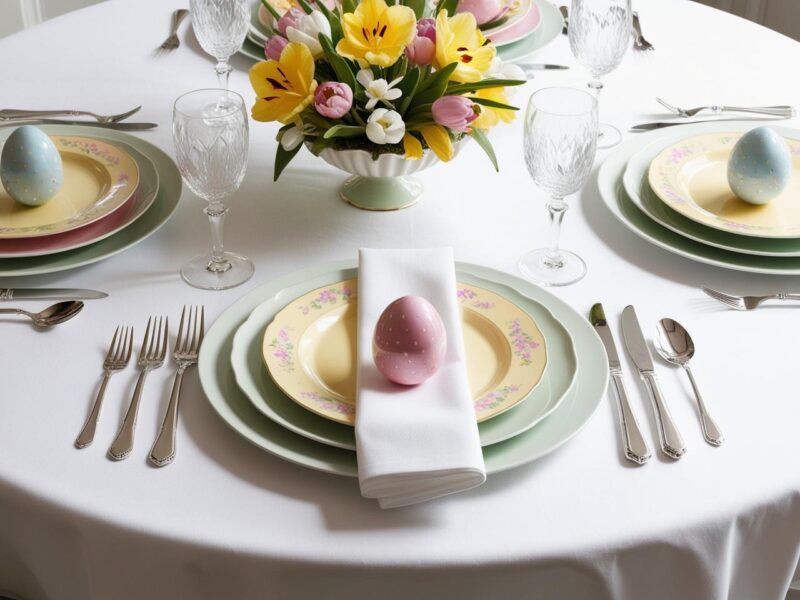 Elegant Easter Brunch Table Settings