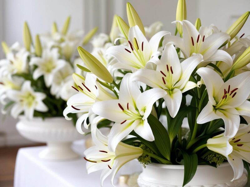 Elegant Easter Lily Displays