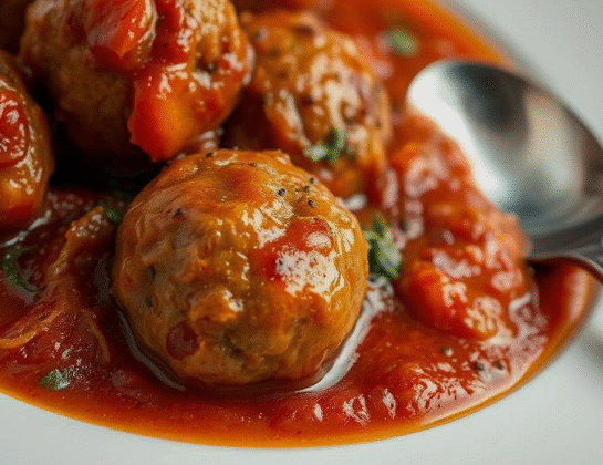 Homemade vegan meatballs