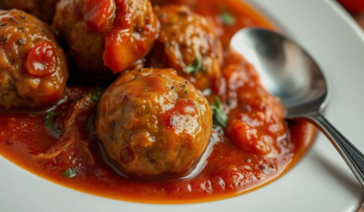 Homemade vegan meatballs
