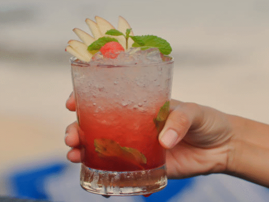 Raspberry Mojito Mocktail