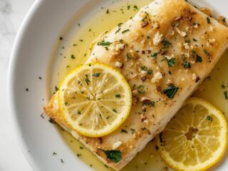 Buttery Lemon Garlic Baked Cod