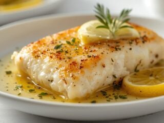 Buttery Lemon Garlic Baked Cod
