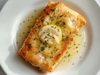Buttery Lemon Garlic Baked Cod
