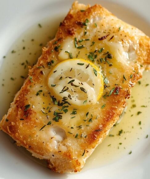 Buttery Lemon Garlic Baked Cod