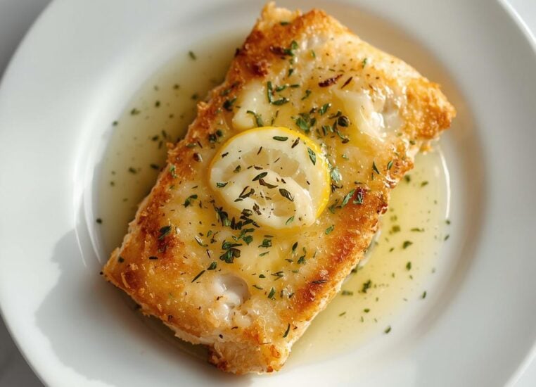 Buttery Lemon Garlic Baked Cod