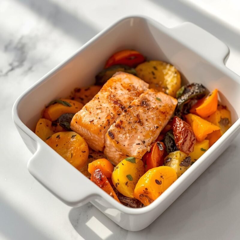 Easy Baked Salmon with Vegetables