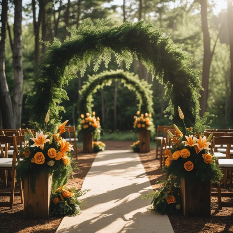 Forest Green and Amber