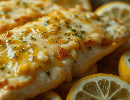 Buttery Lemon Garlic Baked Cod