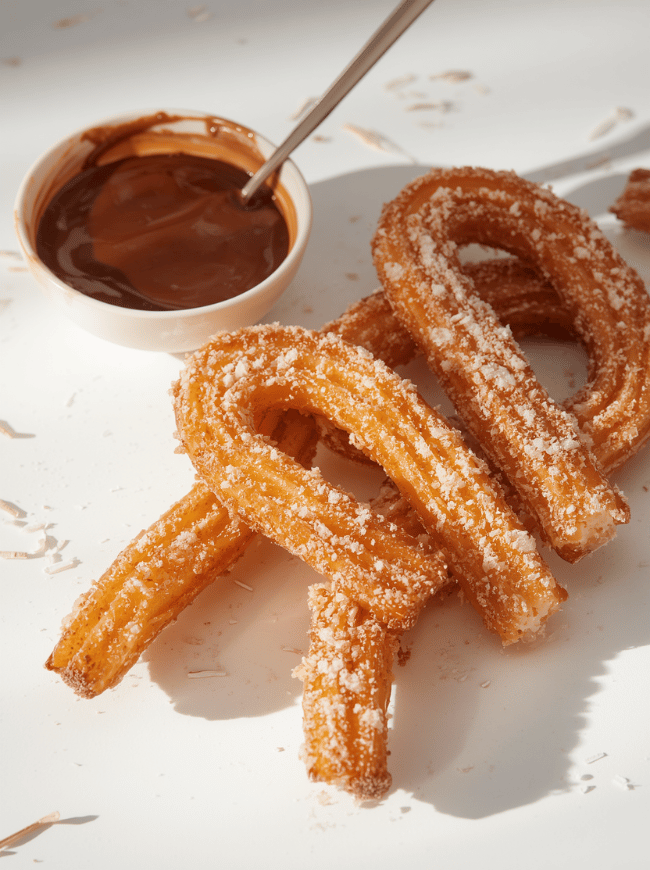 Homemade Churros with Mexican Chocolate Sauce