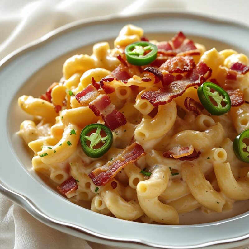 Bacon and Jalapeño Mac and Cheese