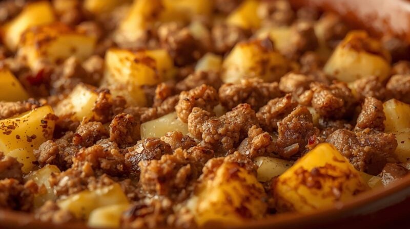 Ground Sausage and Potato Casserole