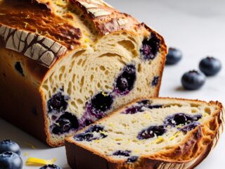 Lemon Blueberry Sourdough Bread