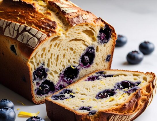 Lemon Blueberry Sourdough Bread