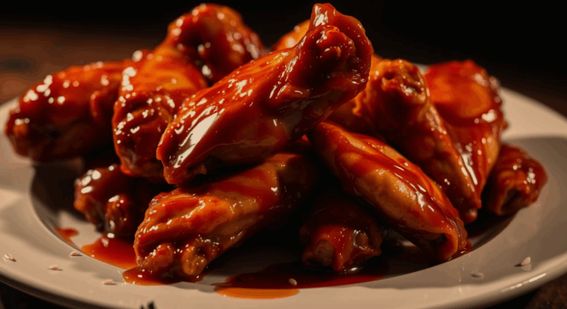 Sweet and Spicy Honey Sriracha Wings