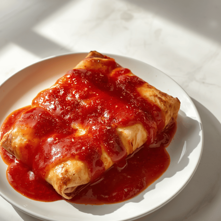 Traditional Chicken Enchiladas with Red Sauce