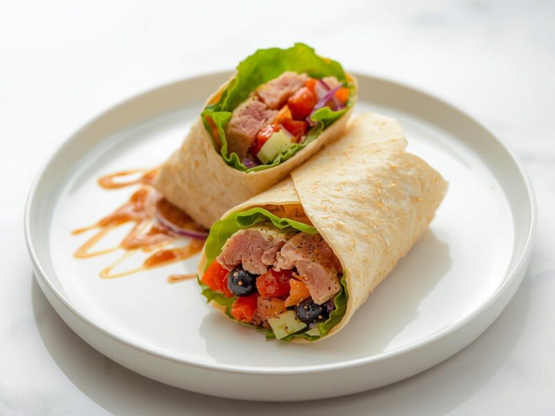 Asian-Inspired Tuna Wrap
