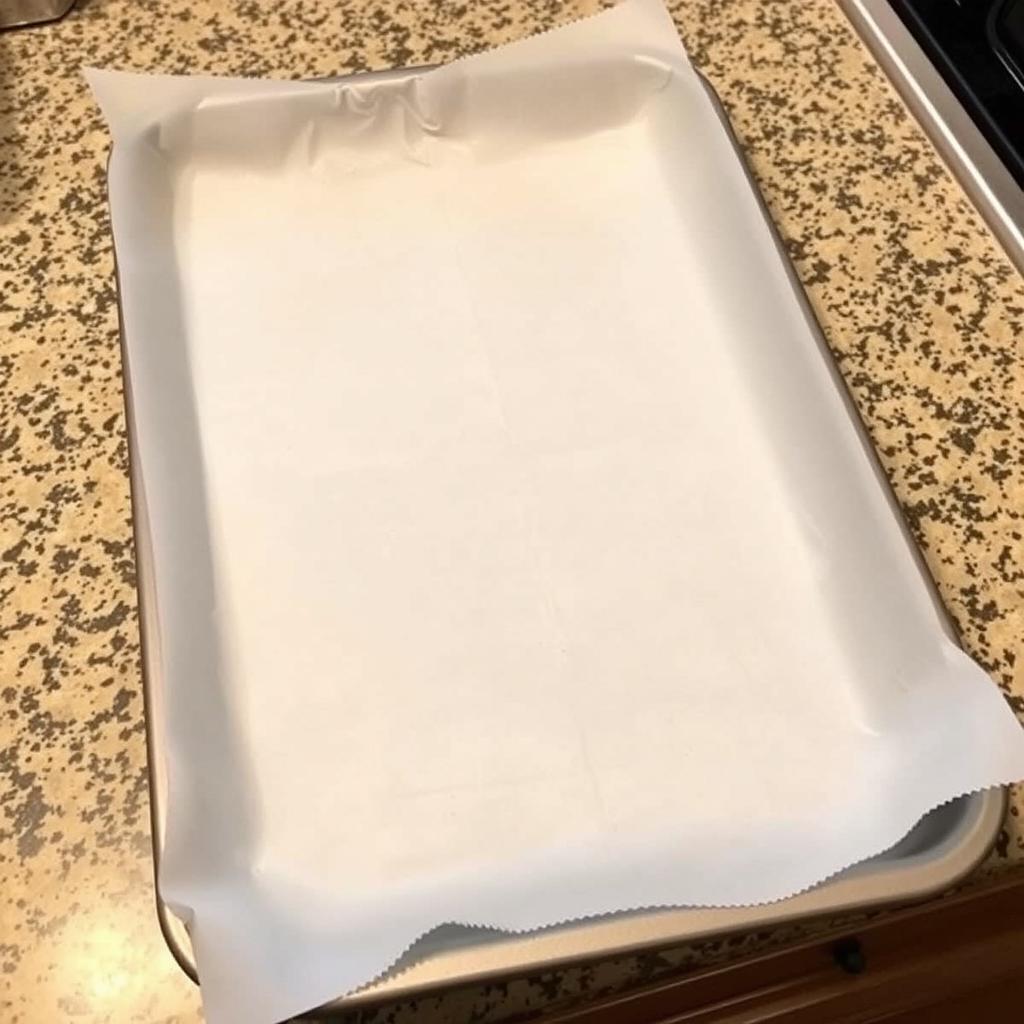 Baking sheet for roasting vegetables Baking sheet for roasting vegetables