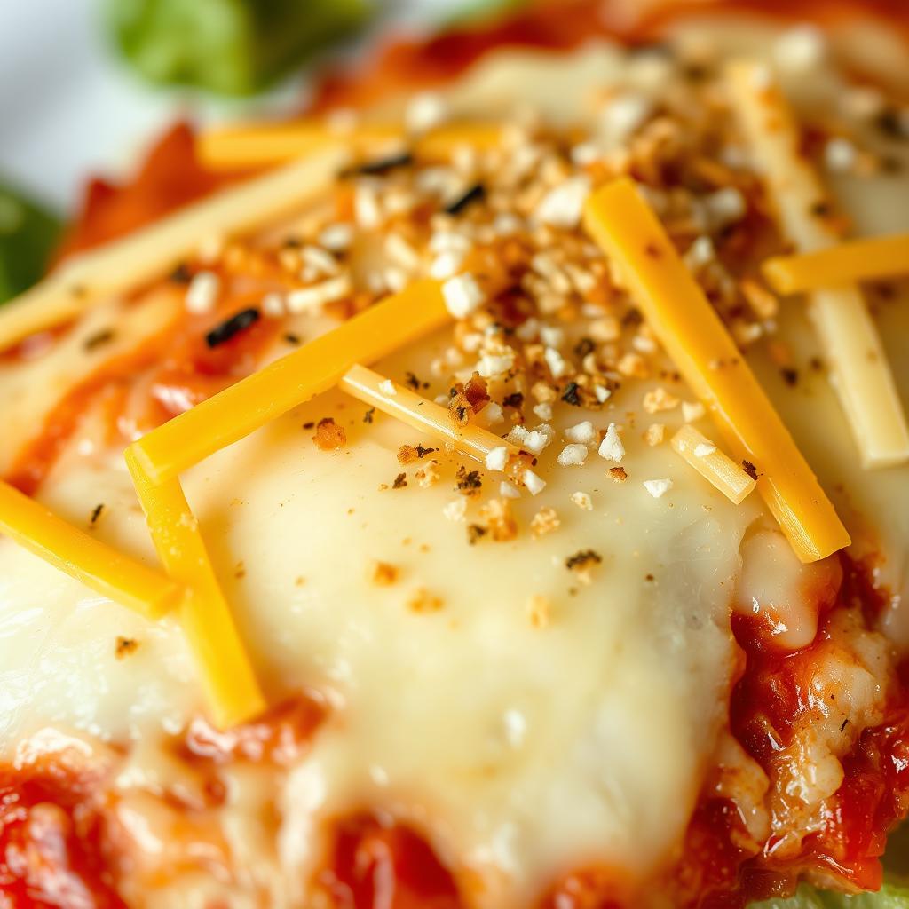 Chicken parmesan with different cheese varieties Chicken parmesan with different cheese varieties