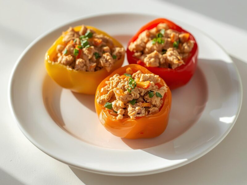 Tuna-Stuffed Bell Peppers