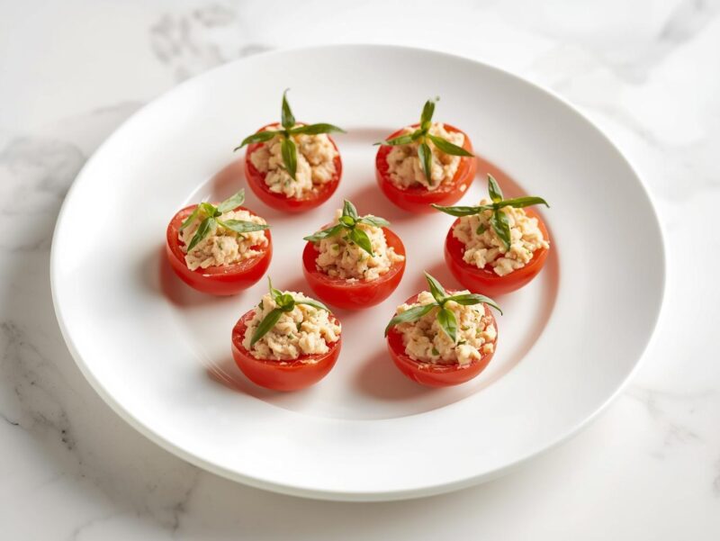 Tuna-Stuffed Cherry Tomatoes
