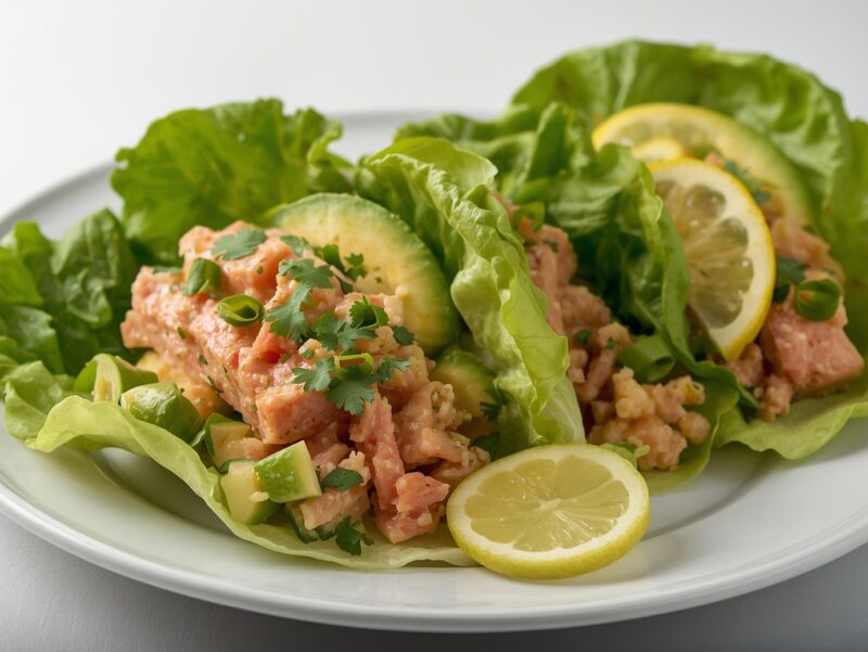 Tuna and Avocado Lettuce Wraps