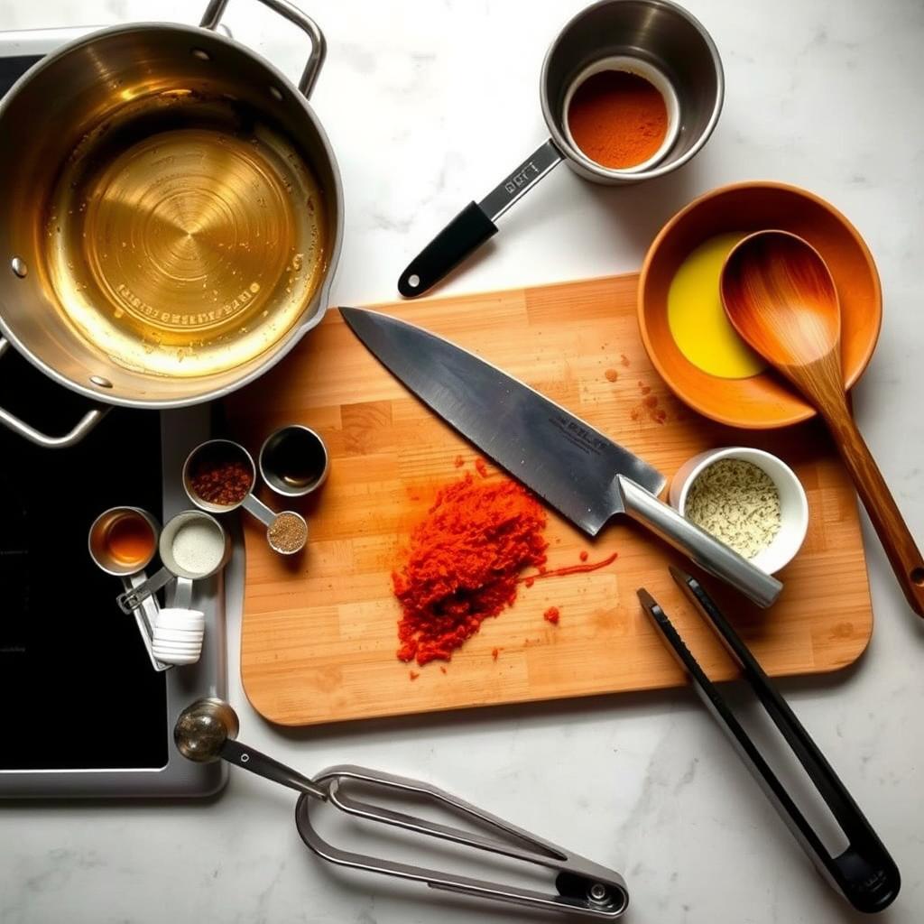 Kitchen tools needed for making cowboy butter chicken bites