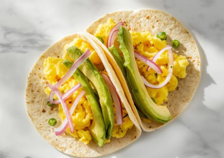 Easy Egg and Avocado Breakfast Tacos