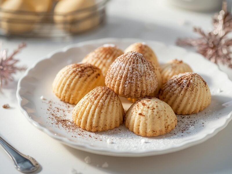 Eggnog Madeleines Cookies
