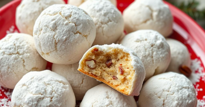Pecan Snowball Cookies