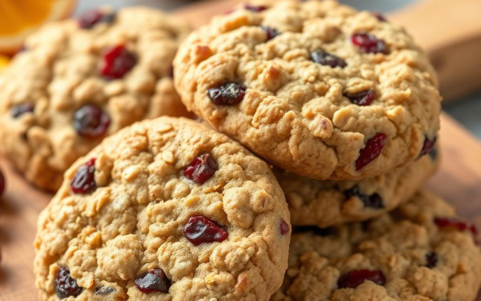 Cranberry Orange Oatmeal Cookies