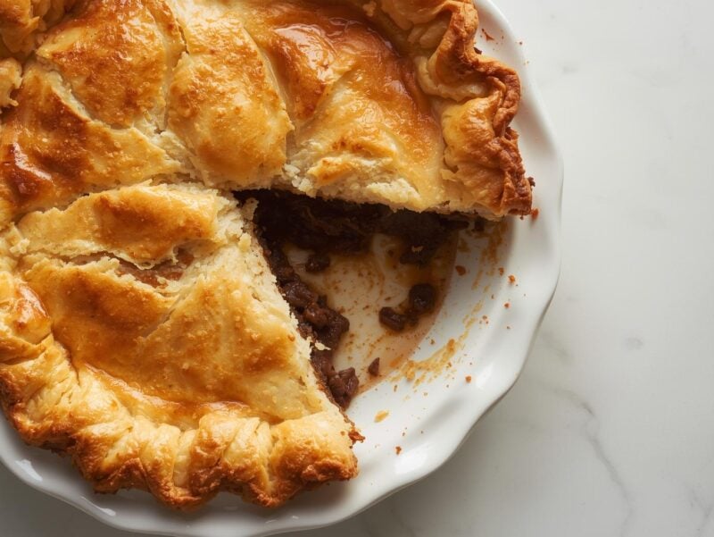Beef and Guinness pie with puff pastry top for 25 Pie Recipes for Every Occasion