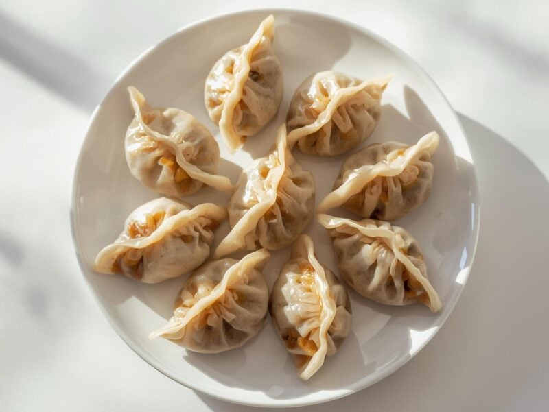 Homemade Chinese dumplings 