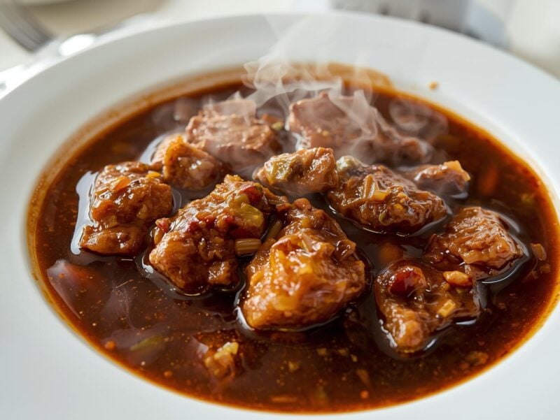 Filipino chicken adobo with its signature vinegar-soy sauce - one of the 15 Must-Try Asian Dishes