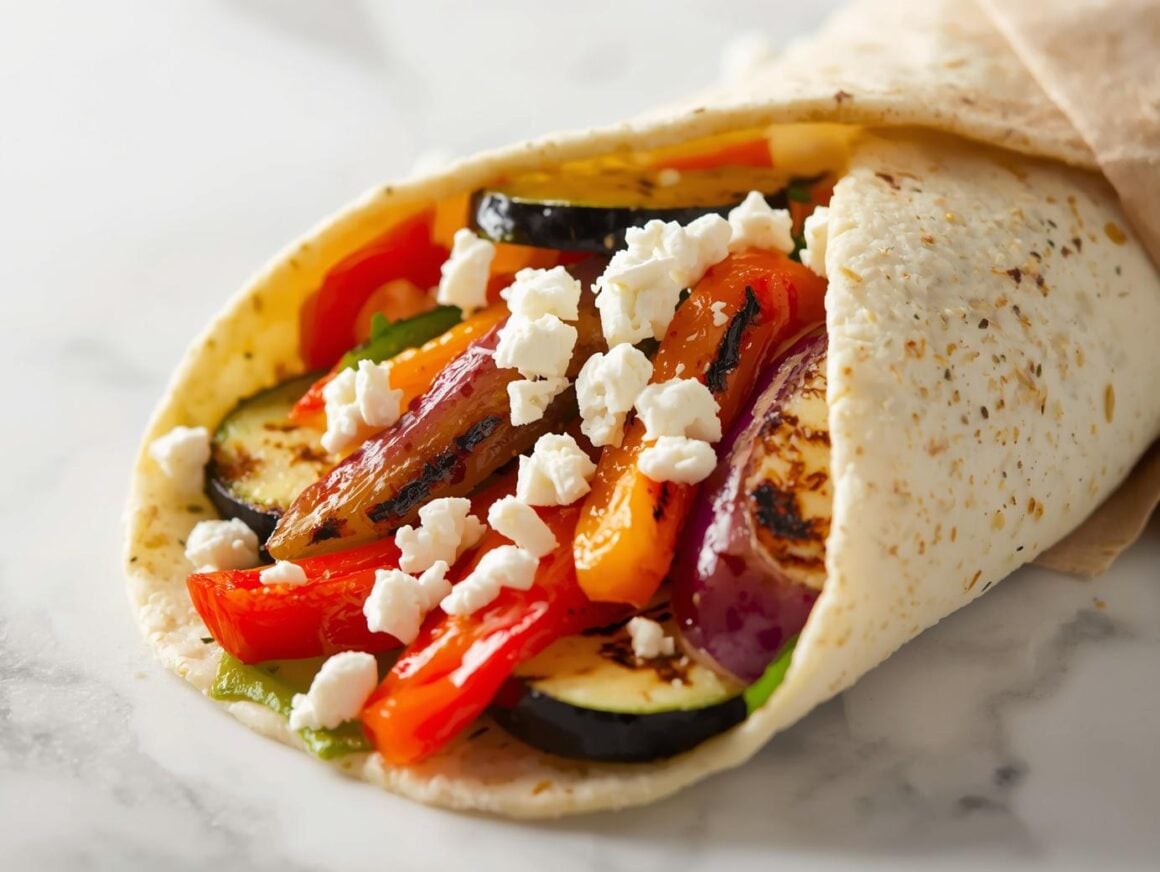 Mediterranean Vegetable Wrap