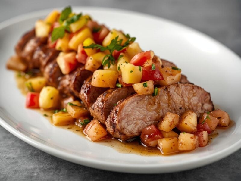 Pork Tenderloin with Apple Salsa